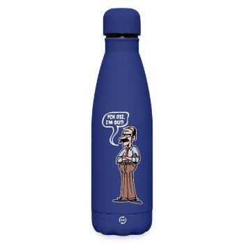Retirement Farewell Statement Senior Leisure - Matte Insulated Water Bottle 500 ml - dark blue  - Front