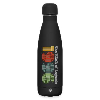 Millésime 1996 - Bouteille isotherme SOFT TOUCH 500 ml - noir - Devant