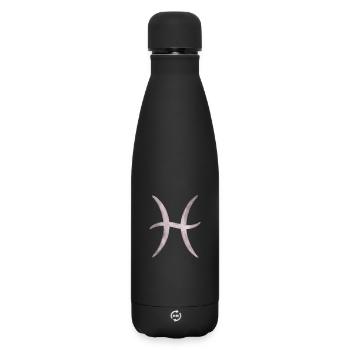 Pisces - Matte Insulated Water Bottle 500 ml - black - Front