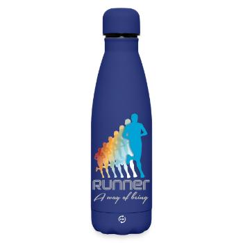 course - Bouteille isotherme SOFT TOUCH 500 ml - bleu foncé  - Devant