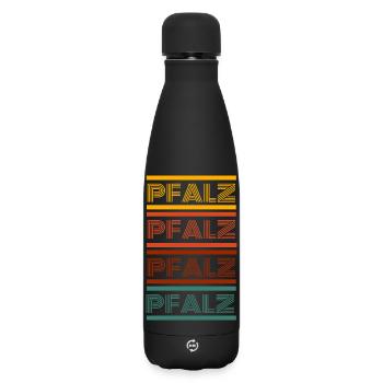 Pfalz Edition - Matte Thermosflasche 500 ml - Schwarz - Vorne