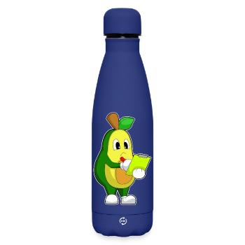 Bureau du Secrétaire à Avocat - Bouteille isotherme SOFT TOUCH 500 ml - bleu foncé  - Devant