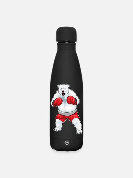 Eisbär Boxer Boxhandschuhe Boxen - Matte Thermosflasche 500 ml - Schwarz