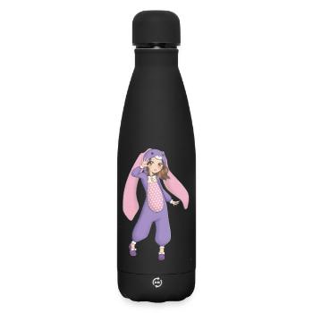 Manga - Matte Insulated Water Bottle 500 ml - black - Front