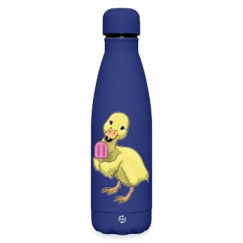 Duck Popsicles - Matte Insulated Water Bottle 500 ml - dark blue  - Front