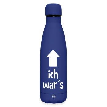 It was me - I'm to blame - guilty - Matte Insulated Water Bottle 500 ml - dark blue  - Front