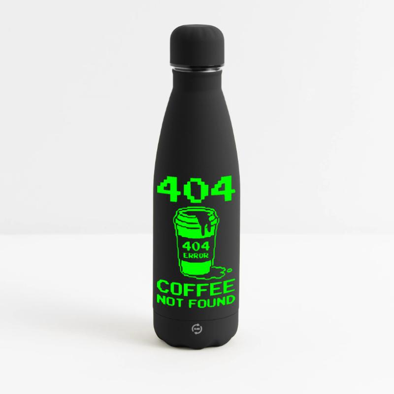 404 Not Found, Software Developer Shirt, Pullover Hoodie Matte Insulated Water Bottle 500 ml