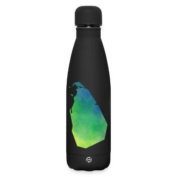 sri lanka - Matte Thermosflasche 500 ml - Schwarz - Vorne