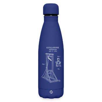 Plan de brevet de guillotine industrielle - Bouteille isotherme SOFT TOUCH 500 ml - bleu foncé  - Devant