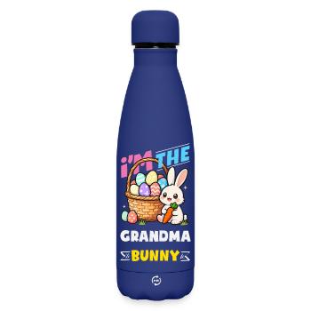 Frohe Ostern Süßer Osterhase Eiersuche Ostereier - Matte Thermosflasche 500 ml - Dunkelblau  - Vorne