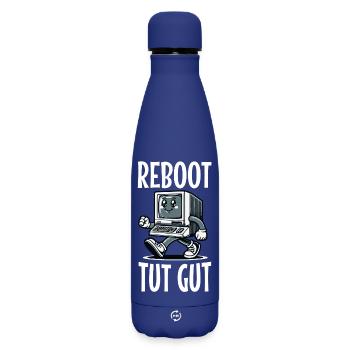 Reboot Tut Gut Administrator - Matte Thermosflasche 500 ml - Dunkelblau  - Vorne