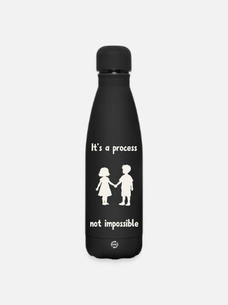 It's not impossible. - Matte Insulated Water Bottle 500 ml - black