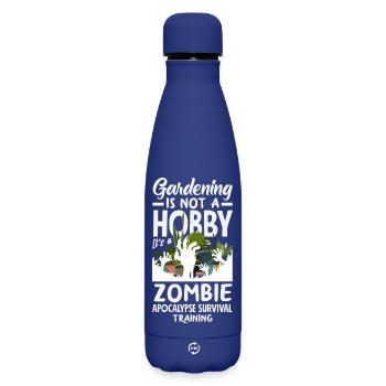 Garten- Und Pflanzenliebhaber Geschenke - Matte Thermosflasche 500 ml - Dunkelblau  - Vorne