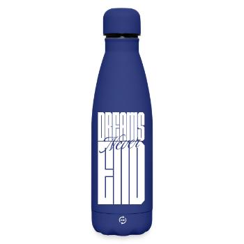 Träume enden nie - Matte Thermosflasche 500 ml - Dunkelblau  - Vorne