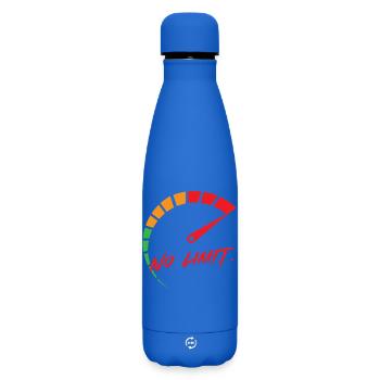Sans limite : affichage de la vitesse - Bouteille isotherme SOFT TOUCH 500 ml - bleu roi - Devant