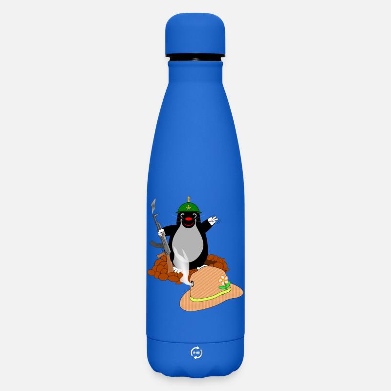Bataille Mole - Bouteille isotherme SOFT TOUCH 500 ml - bleu roi