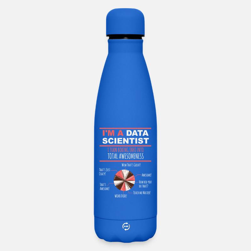 I'm a Data Scientist Boring Info into Awesomeness - Matte Insulated Water Bottle 500 ml - royal blue