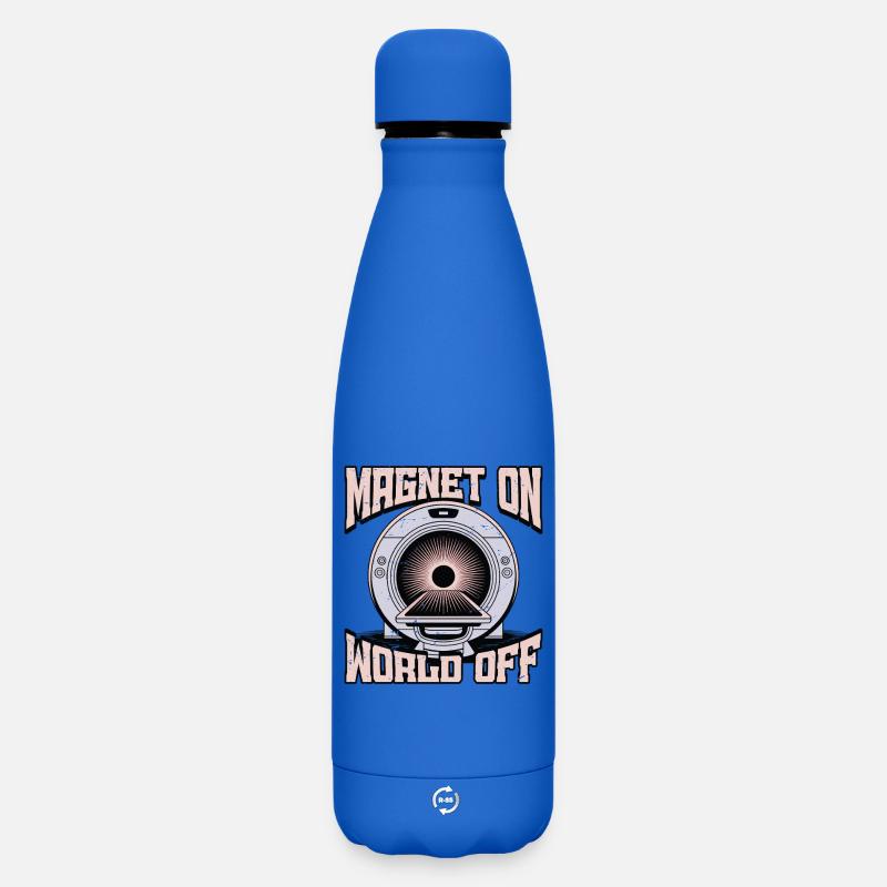 MRI Tech Magnet On World Off MRI Imaging Rad Tech - Matte Thermosflasche 500 ml - Königsblau
