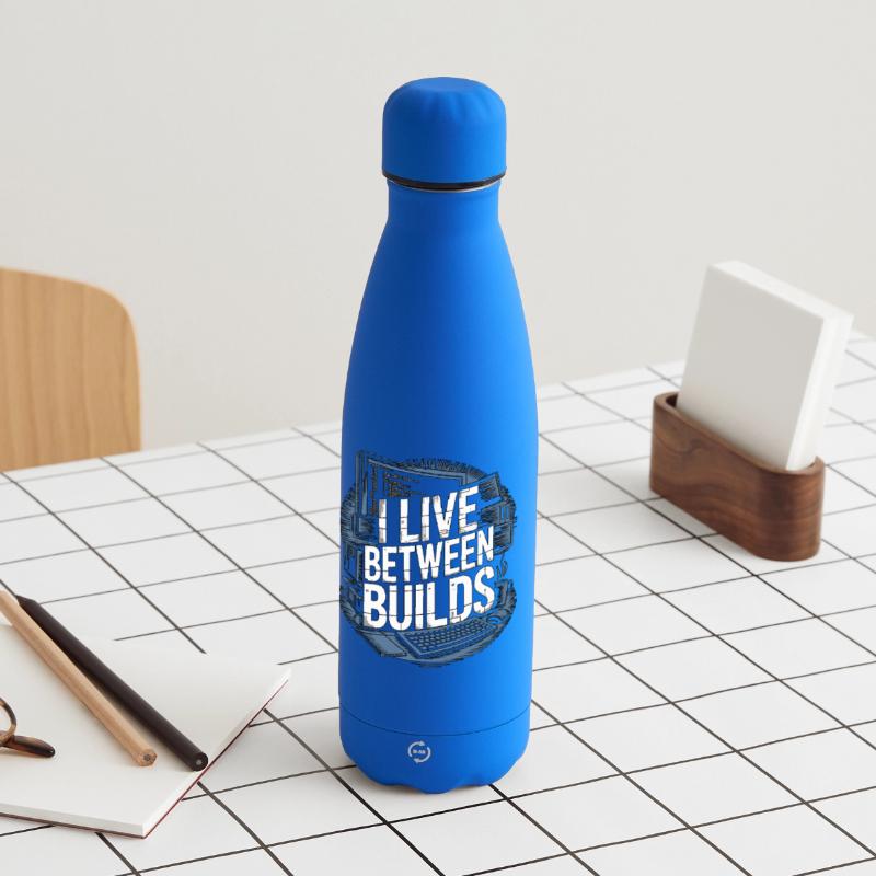 Game Developer I Live Between Builds Game Coder Matte Thermosflasche 500 ml