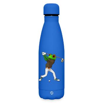 Frösche Golf - Matte Thermosflasche 500 ml - Königsblau - Vorne