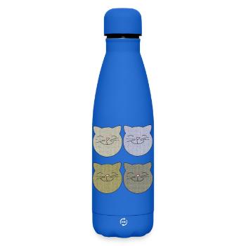 katzen 4er pack - Matte Thermosflasche 500 ml - Königsblau - Vorne