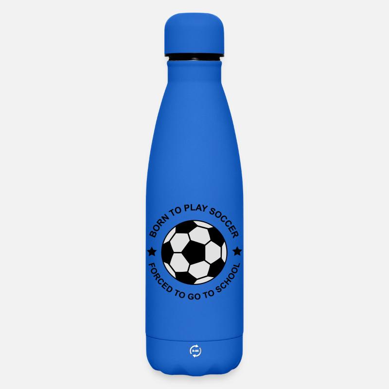 soccer - Bouteille isotherme SOFT TOUCH 500 ml - bleu roi