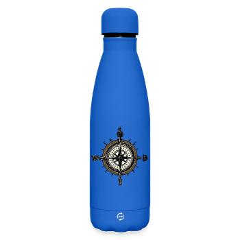 Boussole - Bouteille isotherme SOFT TOUCH 500 ml - bleu roi - Devant