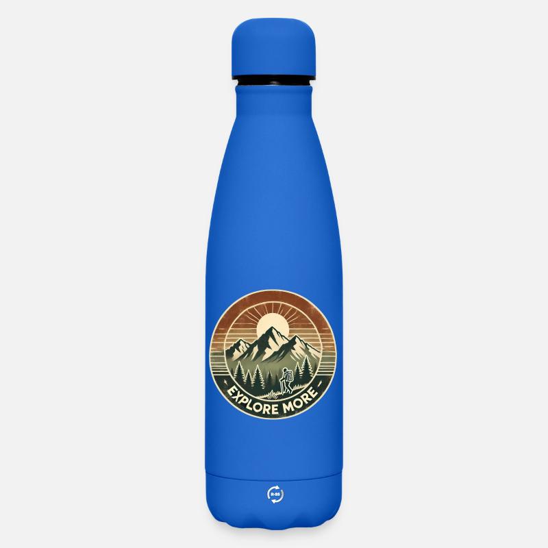Explore More - Matte Thermosflasche 500 ml - Königsblau