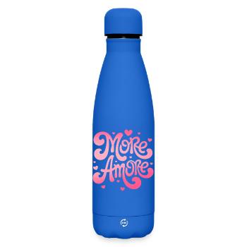 More Amore Hearts - Matte Insulated Water Bottle 500 ml - royal blue - Front
