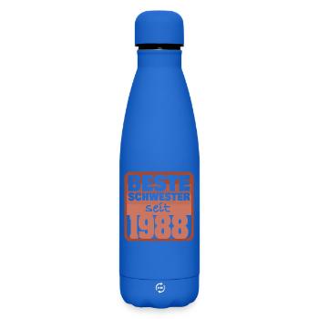 Frères et sœurs 1988 - Bouteille isotherme SOFT TOUCH 500 ml - bleu roi - Devant