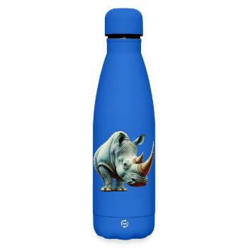 Rhinoceros - Matte Insulated Water Bottle 500 ml - royal blue - Front