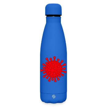 Illustration des roten Covid-Moleküls - Matte Thermosflasche 500 ml - Königsblau - Vorne