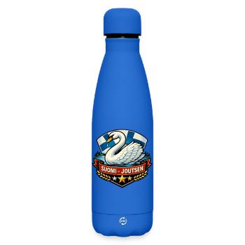 Suomi – Joutsen - Matte Insulated Water Bottle 500 ml - royal blue - Front