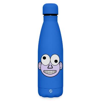 Funny face - Matte Insulated Water Bottle 500 ml - royal blue - Front