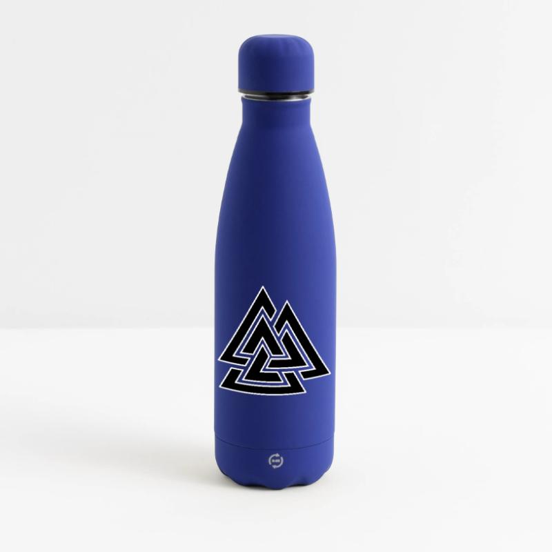 Triangular intertwined pattern Matte Insulated Water Bottle 500 ml