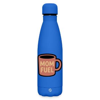 Mom Fuel Coffee Mug Mom - Matte Insulated Water Bottle 500 ml - royal blue - Front