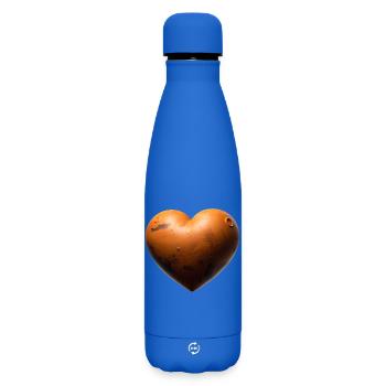 MARS LOVER - peace & love - Bouteille isotherme SOFT TOUCH 500 ml - bleu roi - Devant