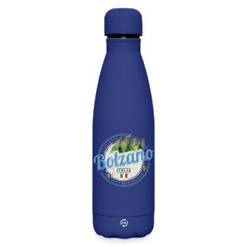 Bozen Trentino Südtirol Italien Vintage Souvenir - Matte Thermosflasche 500 ml - Dunkelblau  - Vorne