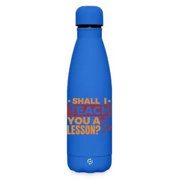 Funny billiard saying - Matte Insulated Water Bottle 500 ml - royal blue - Front