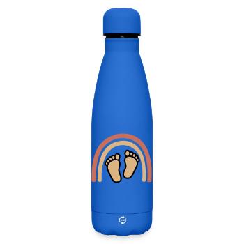 Baby Feet Rainbow Bohême - Bouteille isotherme SOFT TOUCH 500 ml - bleu roi - Devant