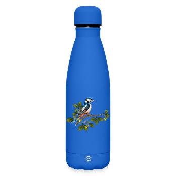 Colorful bird - Matte Insulated Water Bottle 500 ml - royal blue - Front