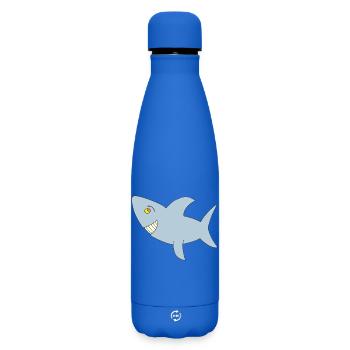 haifisch big one - Matte Thermosflasche 500 ml - Königsblau - Vorne