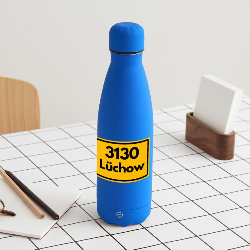 OLD POSTCODE ZIP CODE RETRO 3130 LÜCHOW WENDLAND! Matte Insulated Water Bottle 500 ml