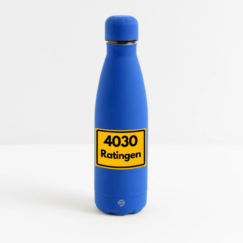 OLD POSTCODE ZIP CODE RETRO 4030 RATINGEN Matte Insulated Water Bottle 500 ml