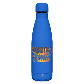 Leopard Hygienist Sunset Script - Matte Thermosflasche 500 ml - Königsblau - Vorne
