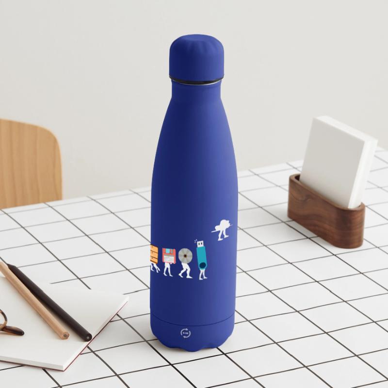 Cloud-Computing-Lustige Programmierer-Daten-KI-Software Matte Panorama Thermosflasche 500 ml
