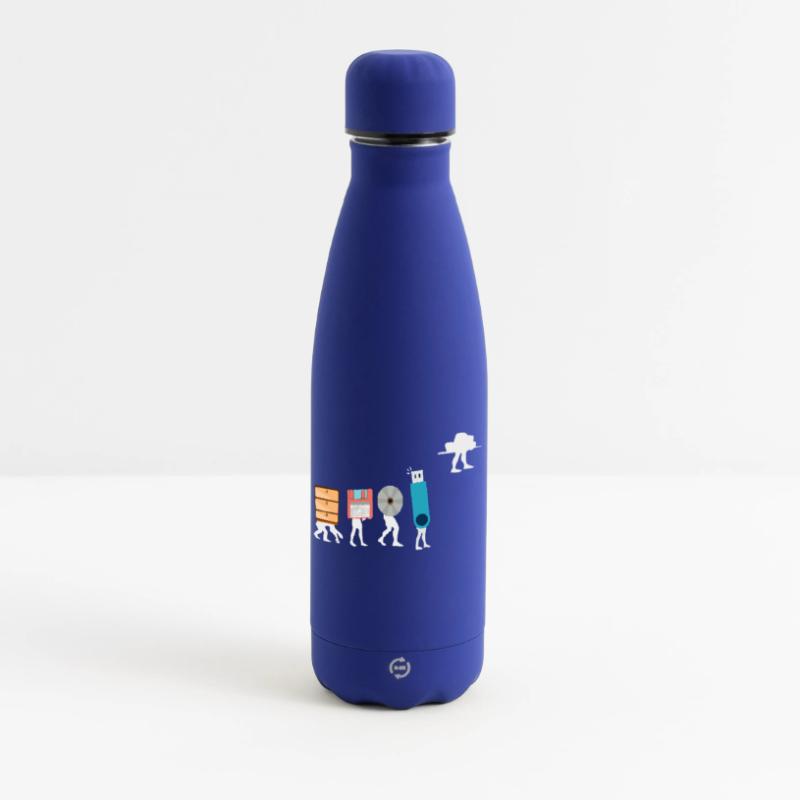 Cloud-Computing-Lustige Programmierer-Daten-KI-Software Matte Panorama Thermosflasche 500 ml