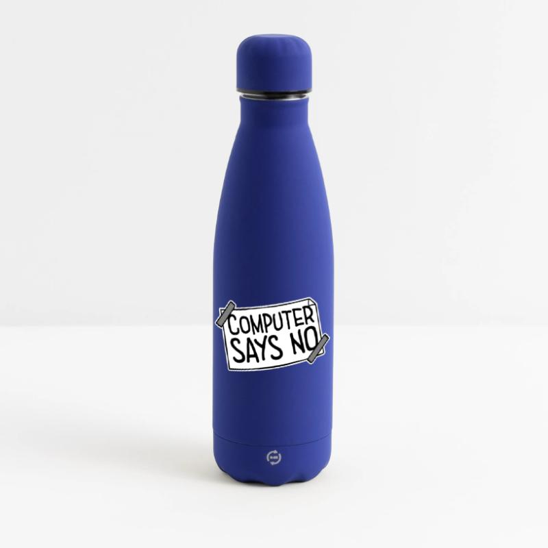 Computer Says No Lustig Programmierer Nerd Technik Matte Thermosflasche 500 ml