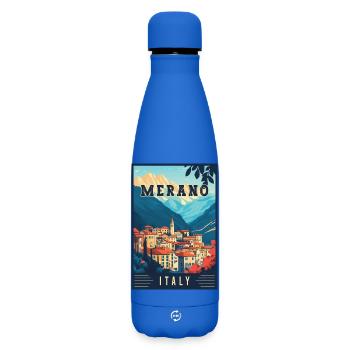 Entdecken Sie das atemberaubende Merano in Italien - Matte Thermosflasche 500 ml - Königsblau - Vorne