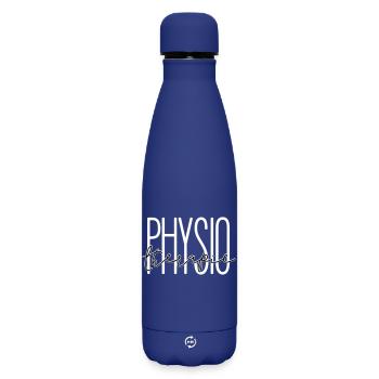 Stilvolles Design für Physiotherapie Abteilung - Matte Thermosflasche 500 ml - Dunkelblau  - Vorne